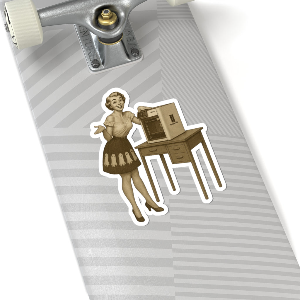 "Miss GG3D" — Retro Kiss-Cut Sticker