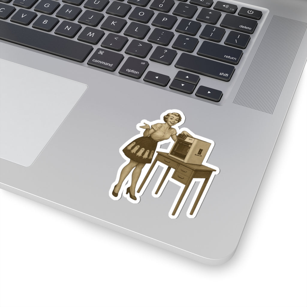 "Miss GG3D" — Retro Kiss-Cut Sticker